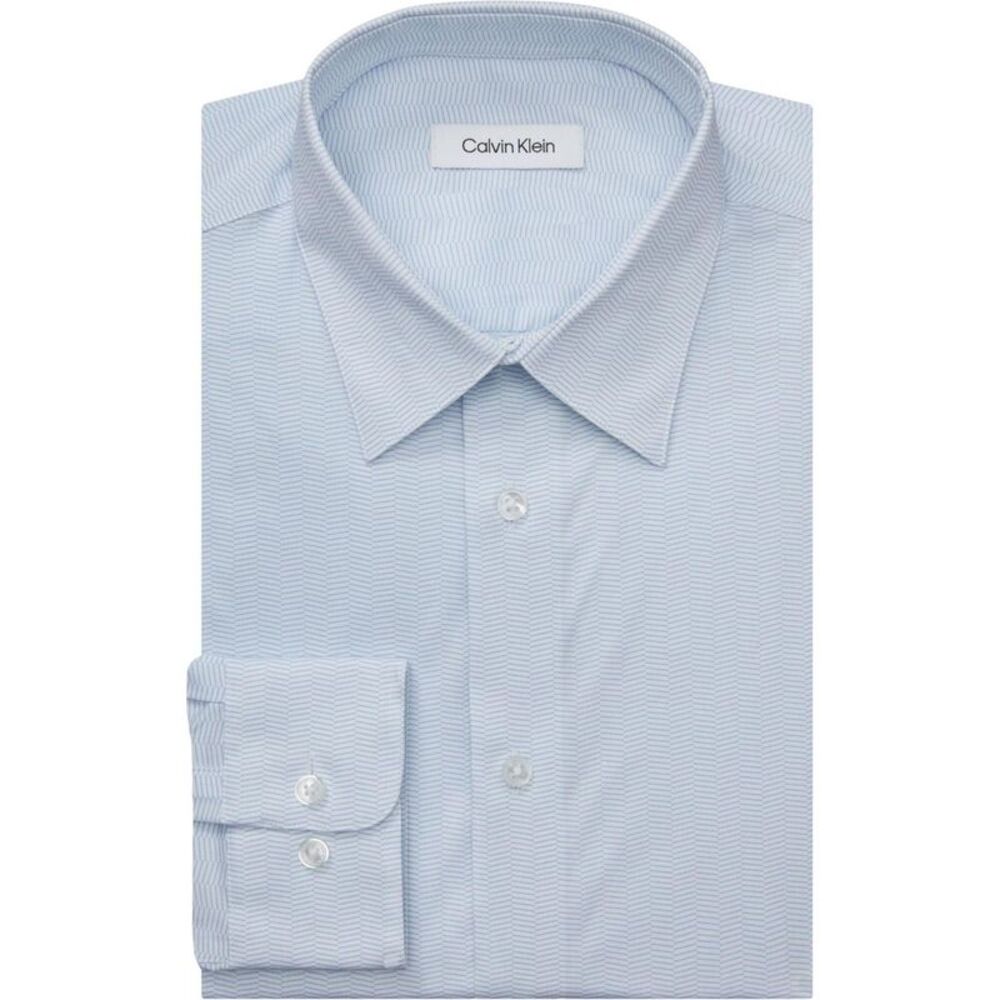 Calvin Klein Mens Steel Plus, Wrinkle Free Button Down Dress Shirt, NWT